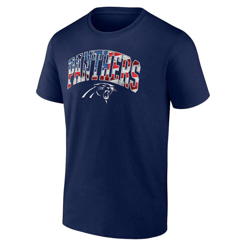 Carolina Panthers Banner Wave Logo T-Shirt | NFL Discount