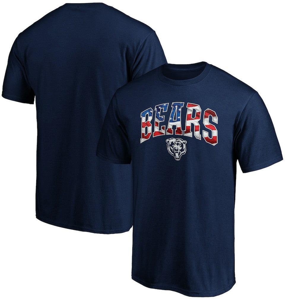 Chicago Bears Banner Wave Logo T-Shirt | NFL US