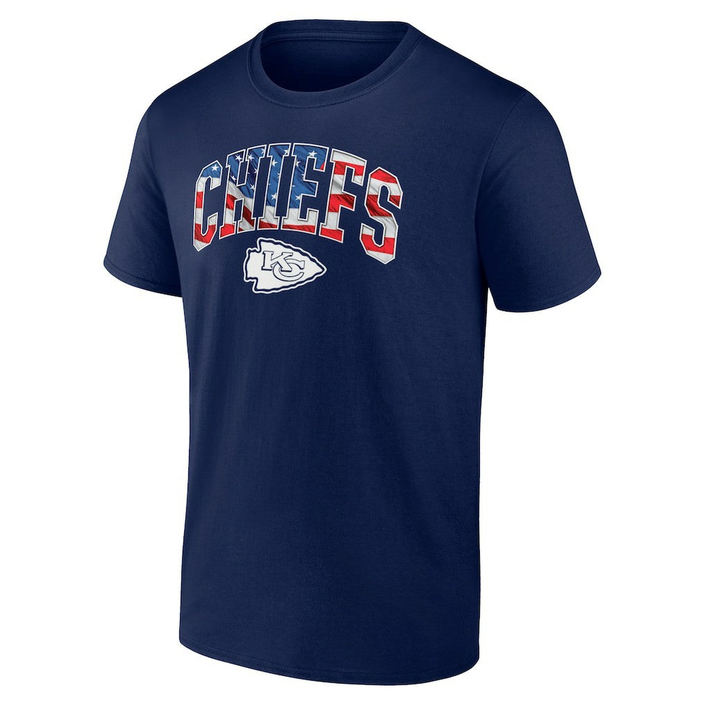 Kansas City Chiefs Banner Wave Logo T-Shirt | NFL Hot