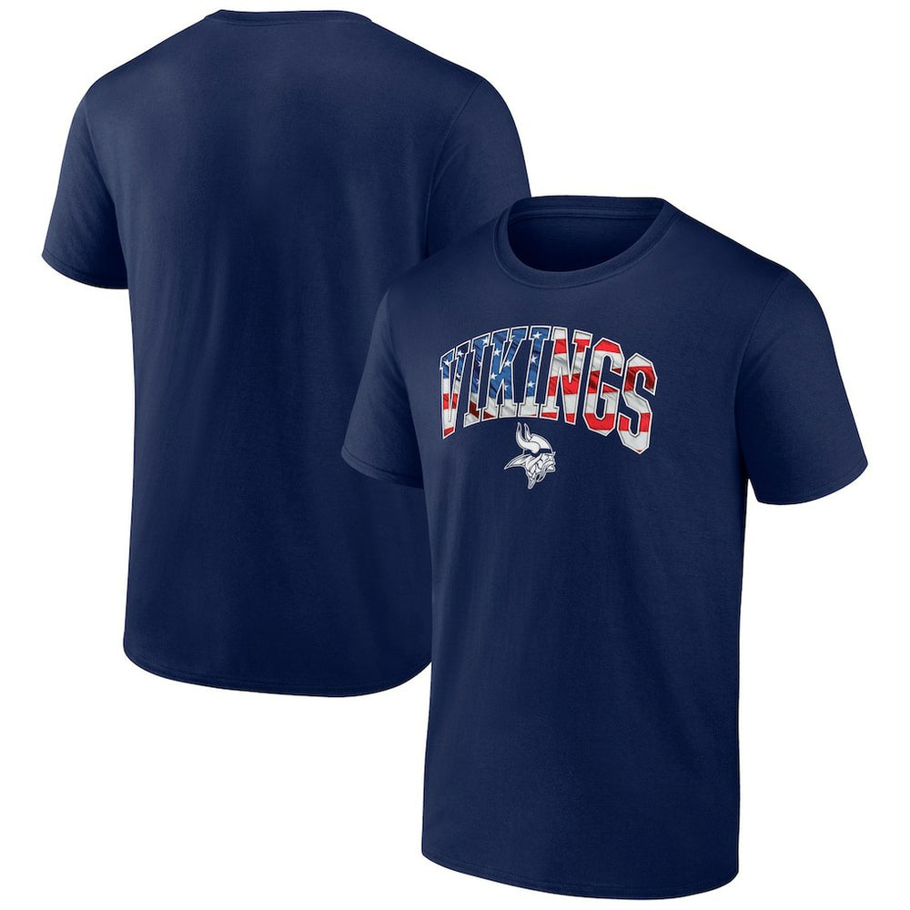 Minnesota Vikings Banner Wave Logo T-Shirt | NFL New