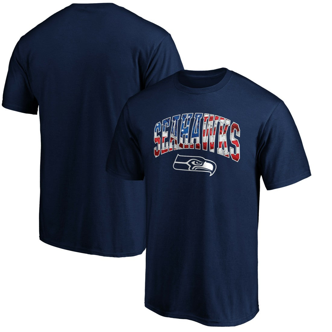 Seattle Seahawks Banner Wave Logo T-Shirt | NFL US