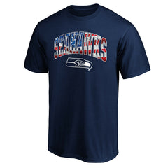 Seattle Seahawks Banner Wave Logo T-Shirt | NFL US