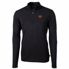 Washington Commanders Cutter & Buck Big & Tall Virtue Eco Pique Quarter-Zip Pullover Jacket | NFL Hot