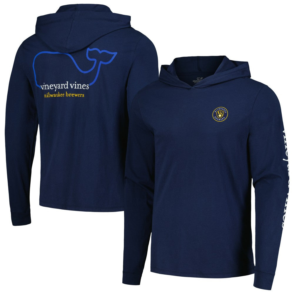 Milwaukee Brewers Vineyard Vines Long Sleeve Hoodie T-Shirt - MLB Hoodies