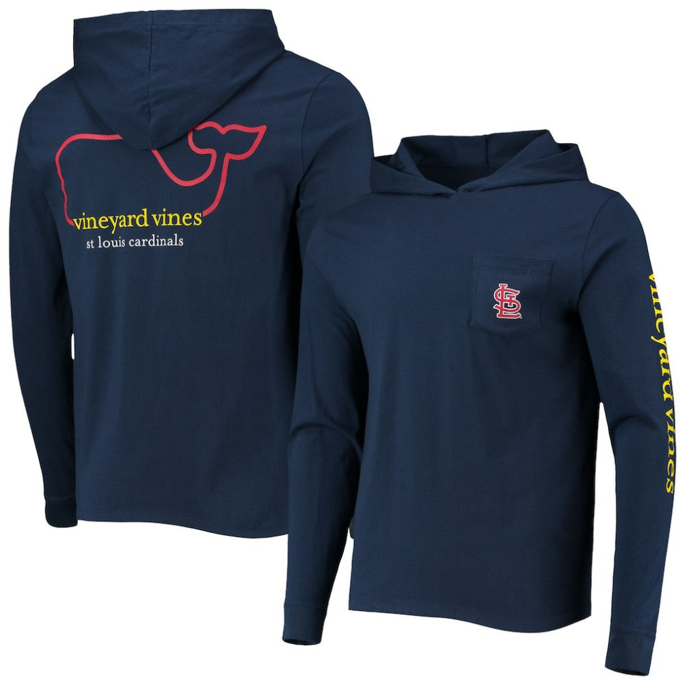 St. Louis Cardinals Vineyard Vines Long Sleeve Hoodie T-Shirt - MLB Hoodies
