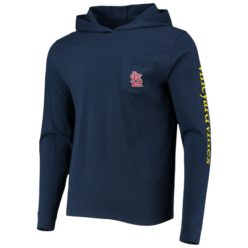 St. Louis Cardinals Vineyard Vines Long Sleeve Hoodie T-Shirt - MLB Hoodies