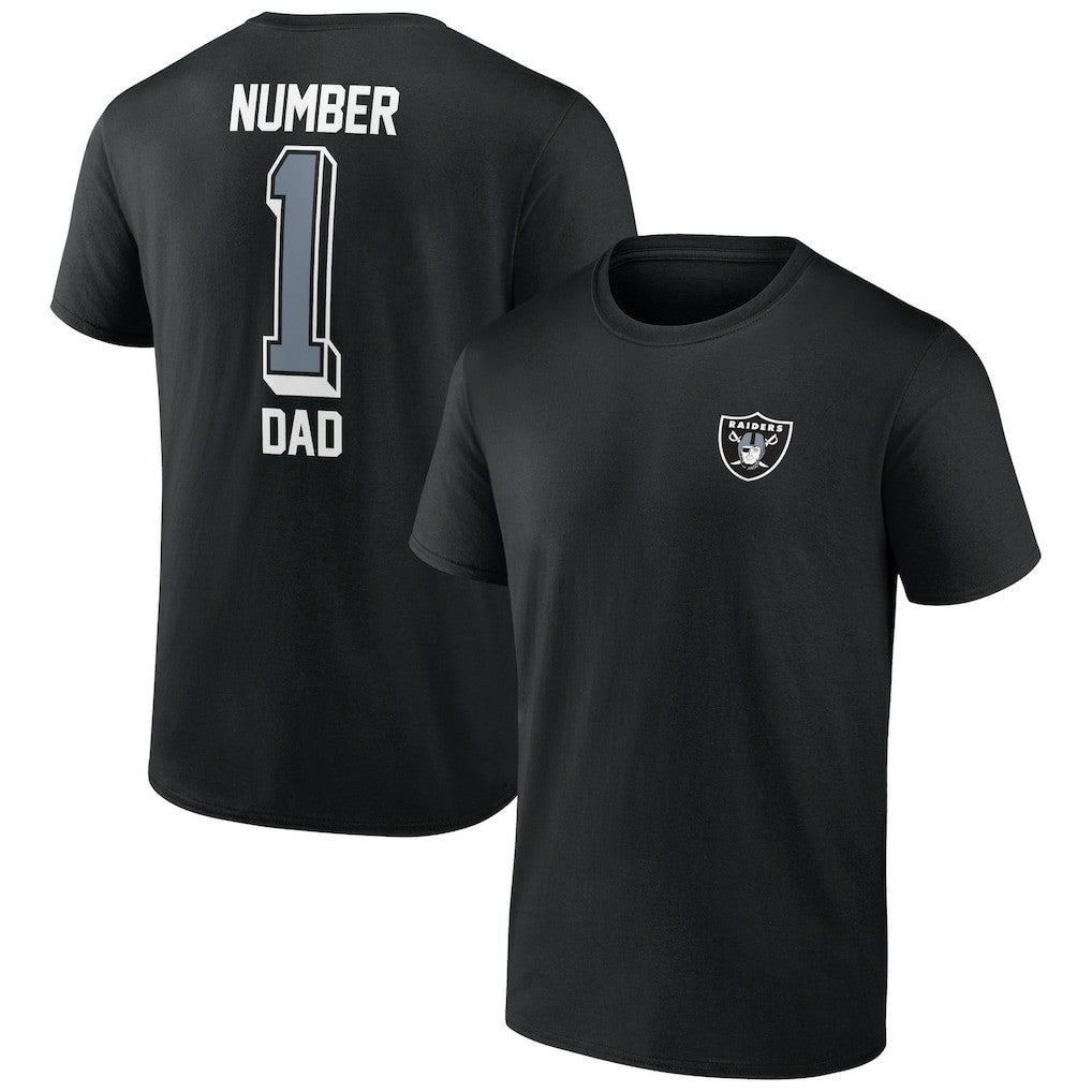 Las Vegas Raiders Number One Dad T-Shirt | NFL On sale
