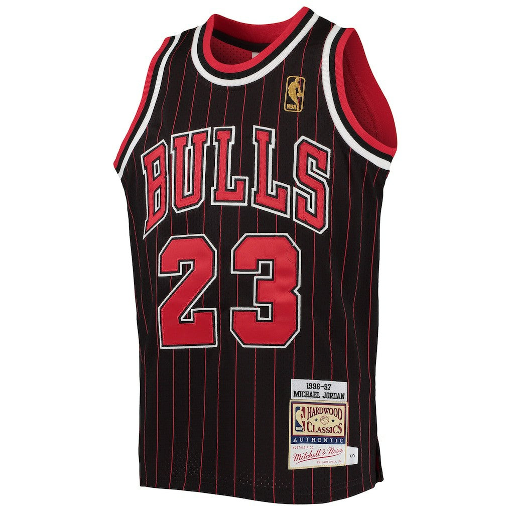 Black/Red Michael Jordan Chicago Bulls Youth 1996-97 Hardwood Classics Authentic Jersey sale | NBA