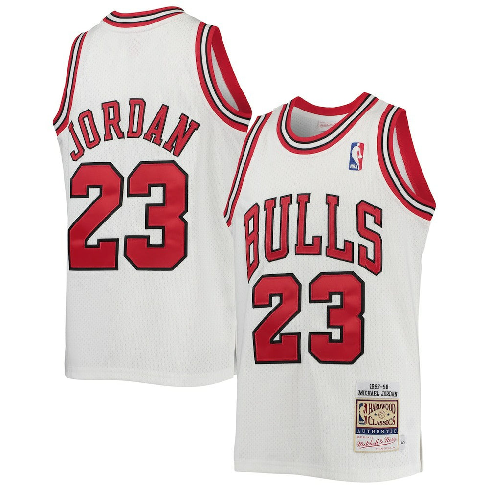 White Michael Jordan Chicago Bulls Youth 1997/98 Hardwood Classics Authentic Jersey sale | NBA