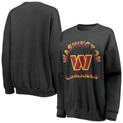Washington Commanders WEAR by Erin Andrews Women's Oversized Fleece Pullover Sweatshirt | NFL New
