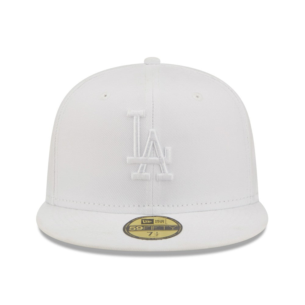 Los Angeles Dodgers New Era White on White 59FIFTY Fitted Hat - MLB Hats