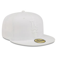 Los Angeles Dodgers New Era White on White 59FIFTY Fitted Hat - MLB Hats