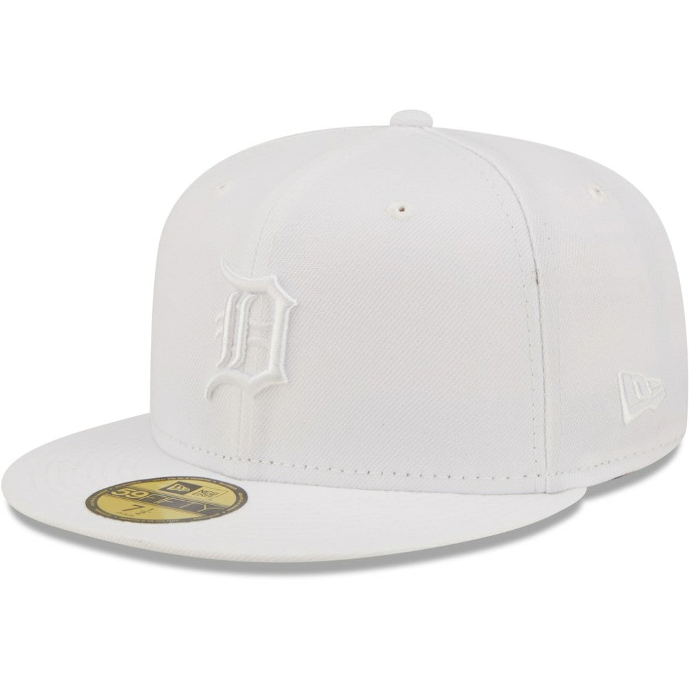 Detroit Tigers New Era White on White 59FIFTY Fitted Hat - MLB Hats
