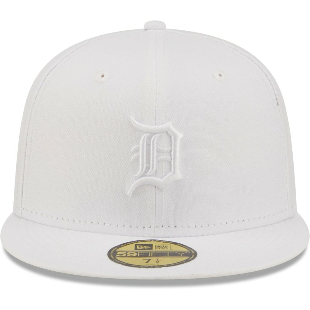 Detroit Tigers New Era White on White 59FIFTY Fitted Hat - MLB Hats