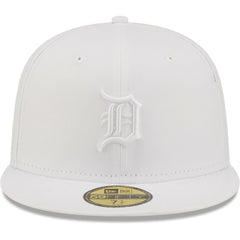 Detroit Tigers New Era White on White 59FIFTY Fitted Hat - MLB Hats