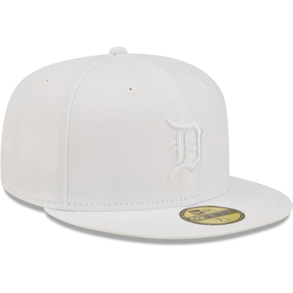Detroit Tigers New Era White on White 59FIFTY Fitted Hat - MLB Hats