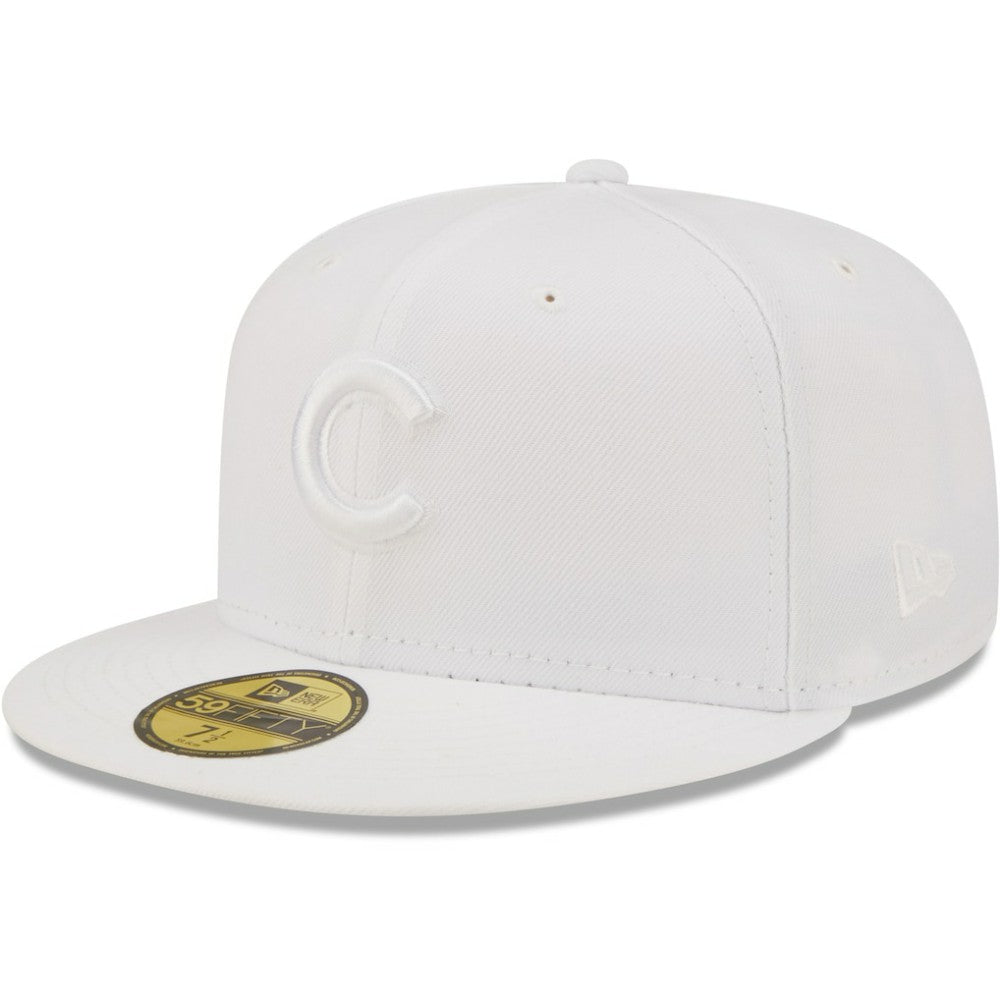 Chicago Cubs New Era White on White 59FIFTY Fitted Hat - MLB Hats