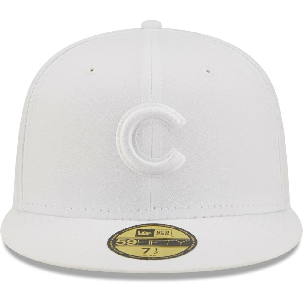 Chicago Cubs New Era White on White 59FIFTY Fitted Hat - MLB Hats
