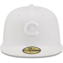 Chicago Cubs New Era White on White 59FIFTY Fitted Hat - MLB Hats