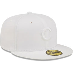 Chicago Cubs New Era White on White 59FIFTY Fitted Hat - MLB Hats