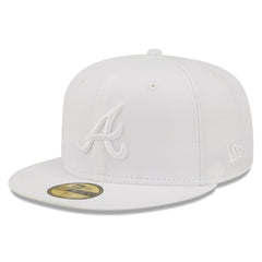 Atlanta Braves New Era White on White 59FIFTY Fitted Hat - MLB Hats