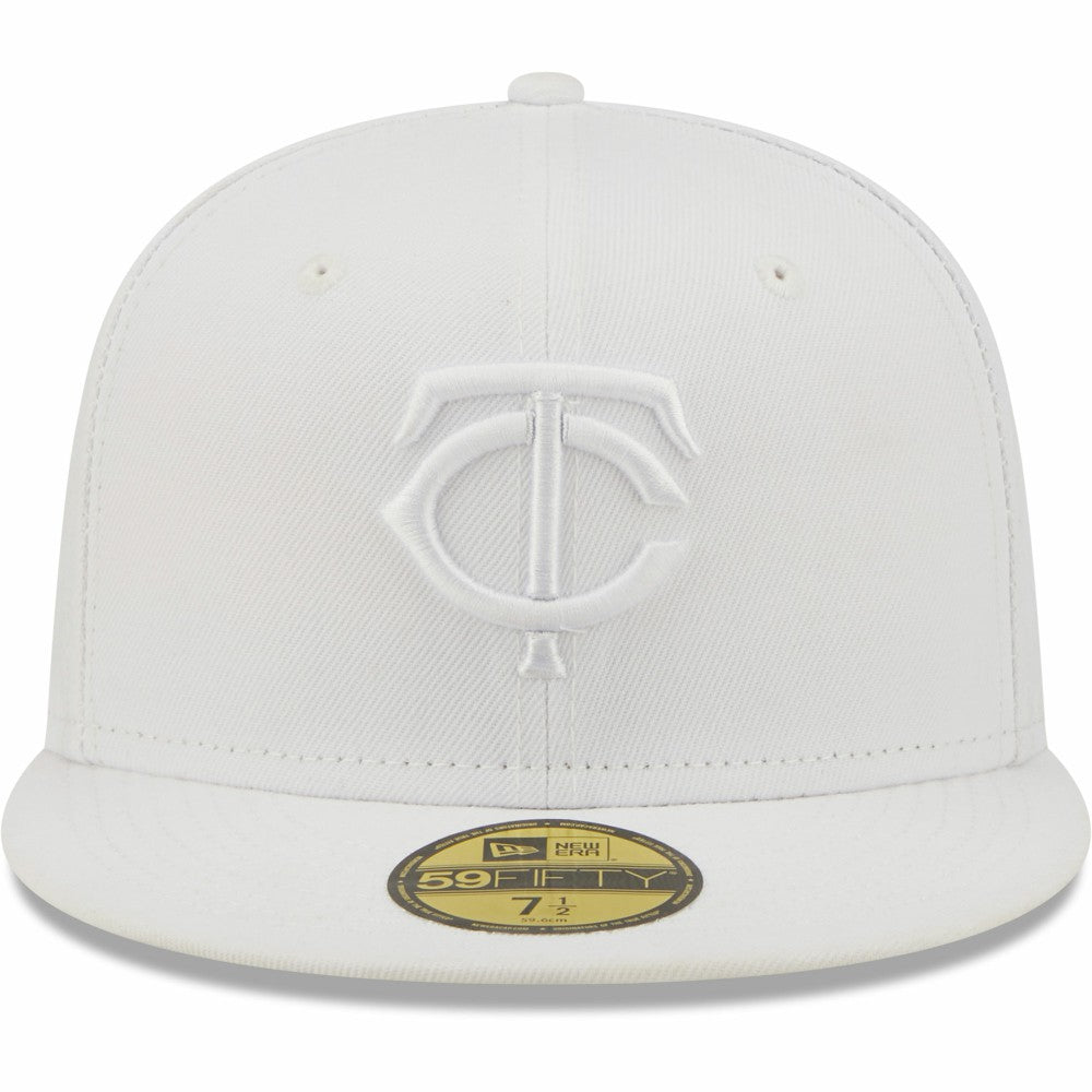 Minnesota Twins New Era White on White 59FIFTY Fitted Hat - MLB Hats