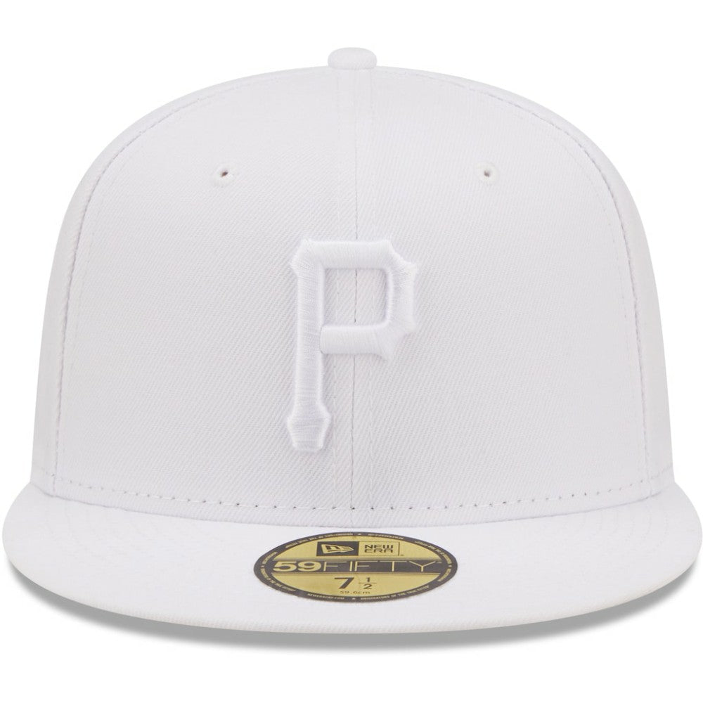 Pittsburgh Pirates New Era White on White 59FIFTY Fitted Hat - MLB Hats