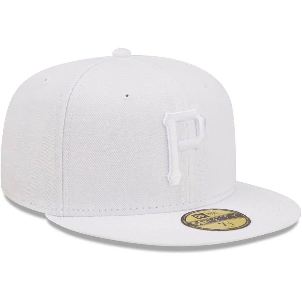 Pittsburgh Pirates New Era White on White 59FIFTY Fitted Hat - MLB Hats
