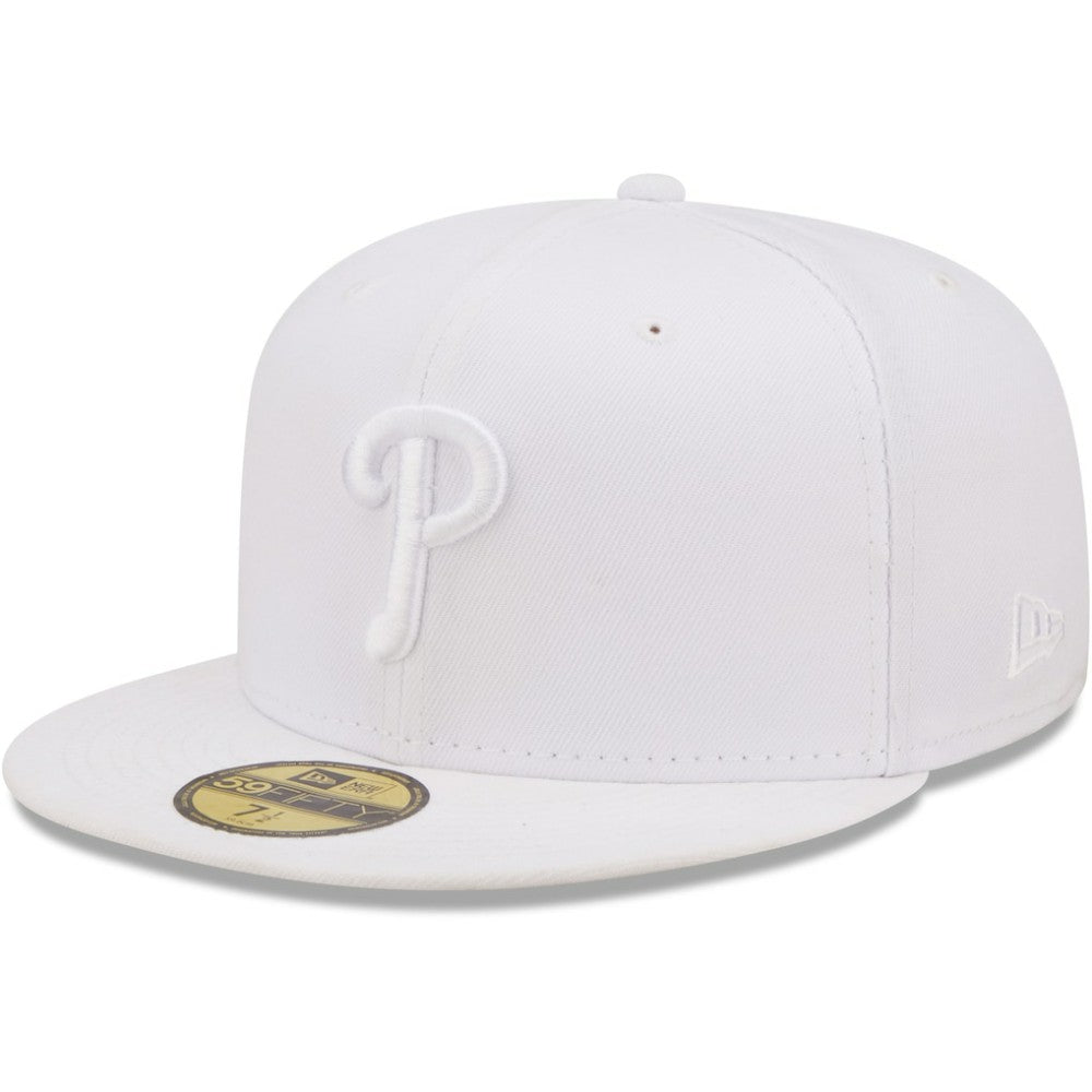 Philadelphia Phillies New Era White on White 59FIFTY Fitted Hat - MLB Hats