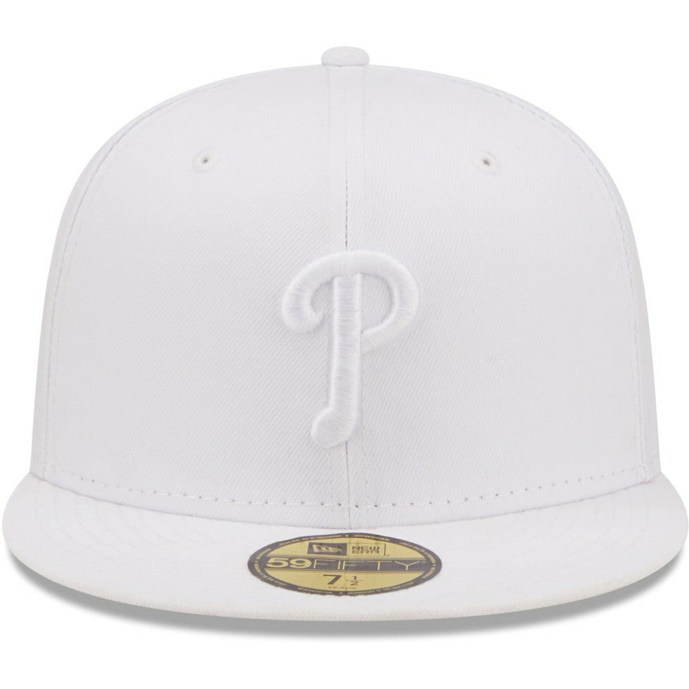 Philadelphia Phillies New Era White on White 59FIFTY Fitted Hat - MLB Hats
