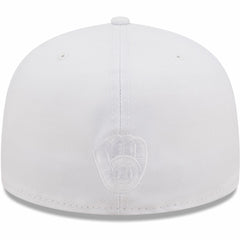 Milwaukee Brewers New Era White on White 59FIFTY Fitted Hat - MLB Hats
