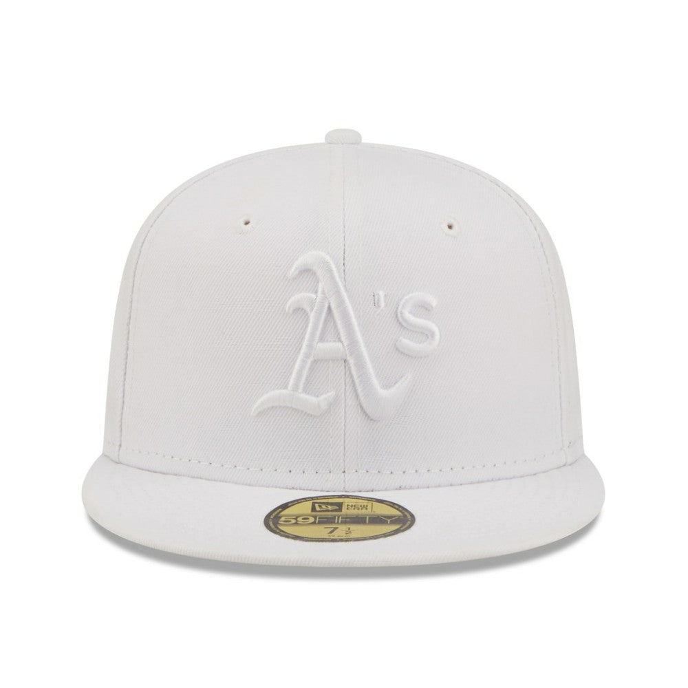 Athletics New Era White on White 59FIFTY Fitted Hat - MLB Hats