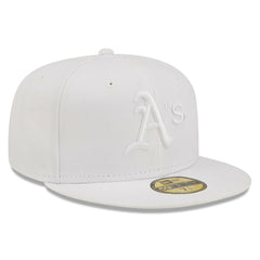 Athletics New Era White on White 59FIFTY Fitted Hat - MLB Hats