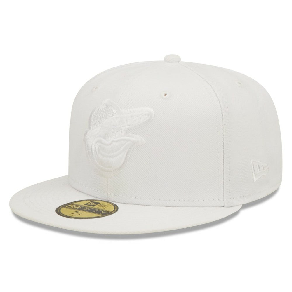 Baltimore Orioles New Era White on White 59FIFTY Fitted Hat - MLB Hats