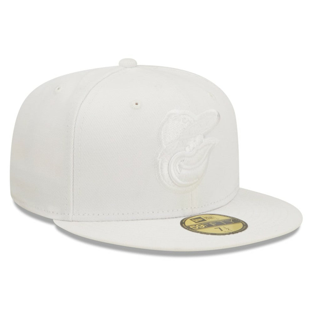 Baltimore Orioles New Era White on White 59FIFTY Fitted Hat - MLB Hats