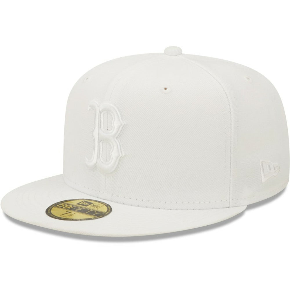 Boston Red Sox New Era White on White 59FIFTY Fitted Hat - MLB Hats