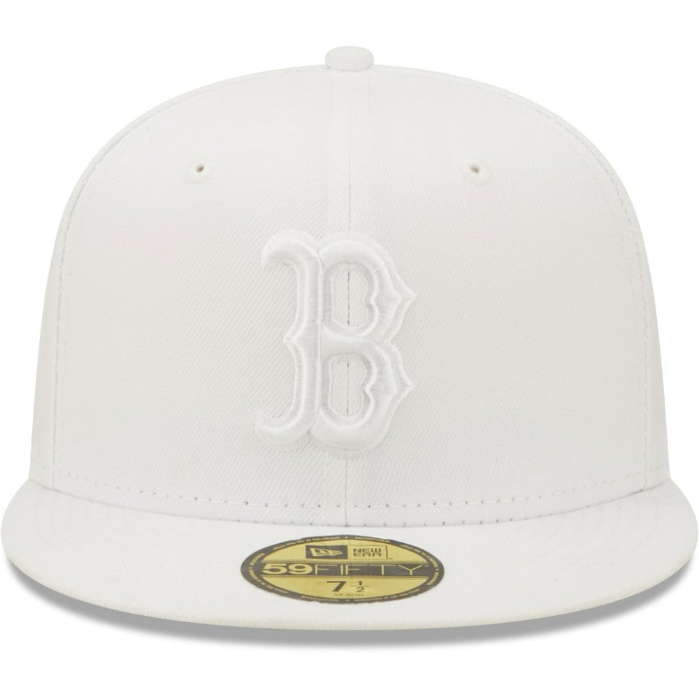 Boston Red Sox New Era White on White 59FIFTY Fitted Hat - MLB Hats