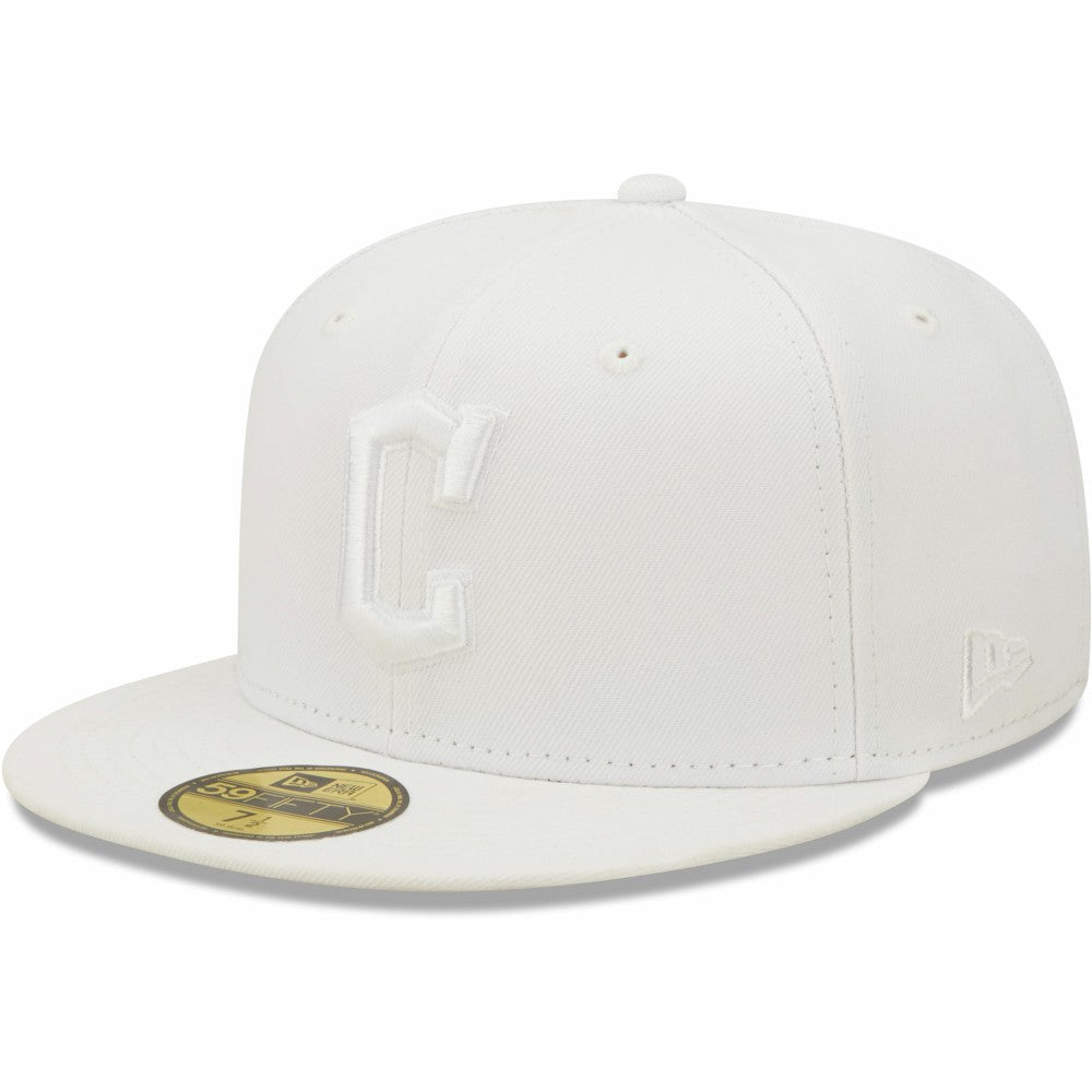Cleveland Guardians New Era White on White 59FIFTY Fitted Hat - MLB Hats