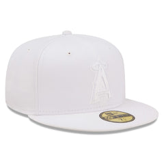 Los Angeles Angels New Era White on White 59FIFTY Fitted Hat - MLB Hats