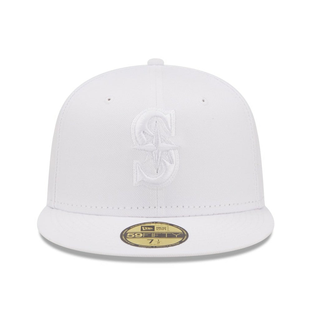 Seattle Mariners New Era White on White 59FIFTY Fitted Hat - MLB Hats