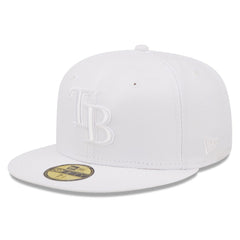 Tampa Bay Rays New Era White on White 59FIFTY Fitted Hat - MLB Hats