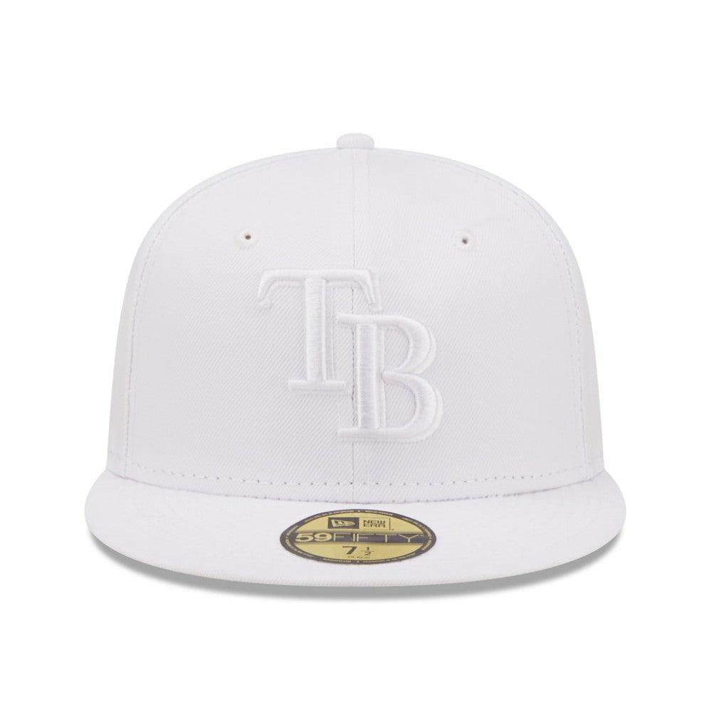 Tampa Bay Rays New Era White on White 59FIFTY Fitted Hat - MLB Hats