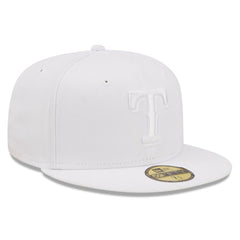 Texas Rangers New Era White on White 59FIFTY Fitted Hat - MLB Hats