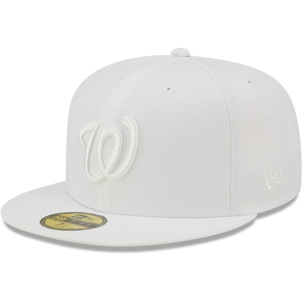 Washington Nationals New Era White on White 59FIFTY Fitted Hat - MLB Hats