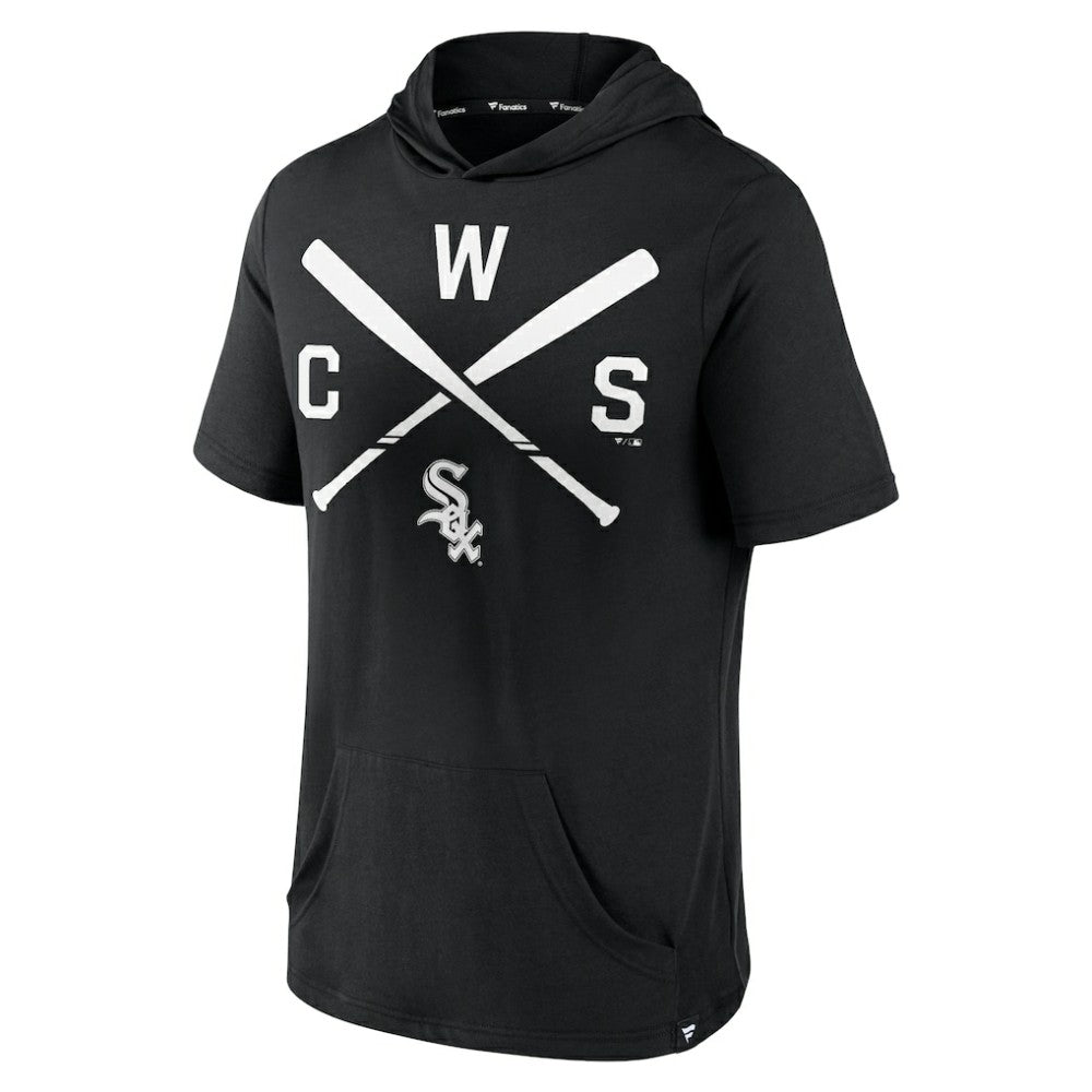 Chicago White Sox Fanatics Iconic Rebel Short Sleeve Hooded Top - MLB Tops