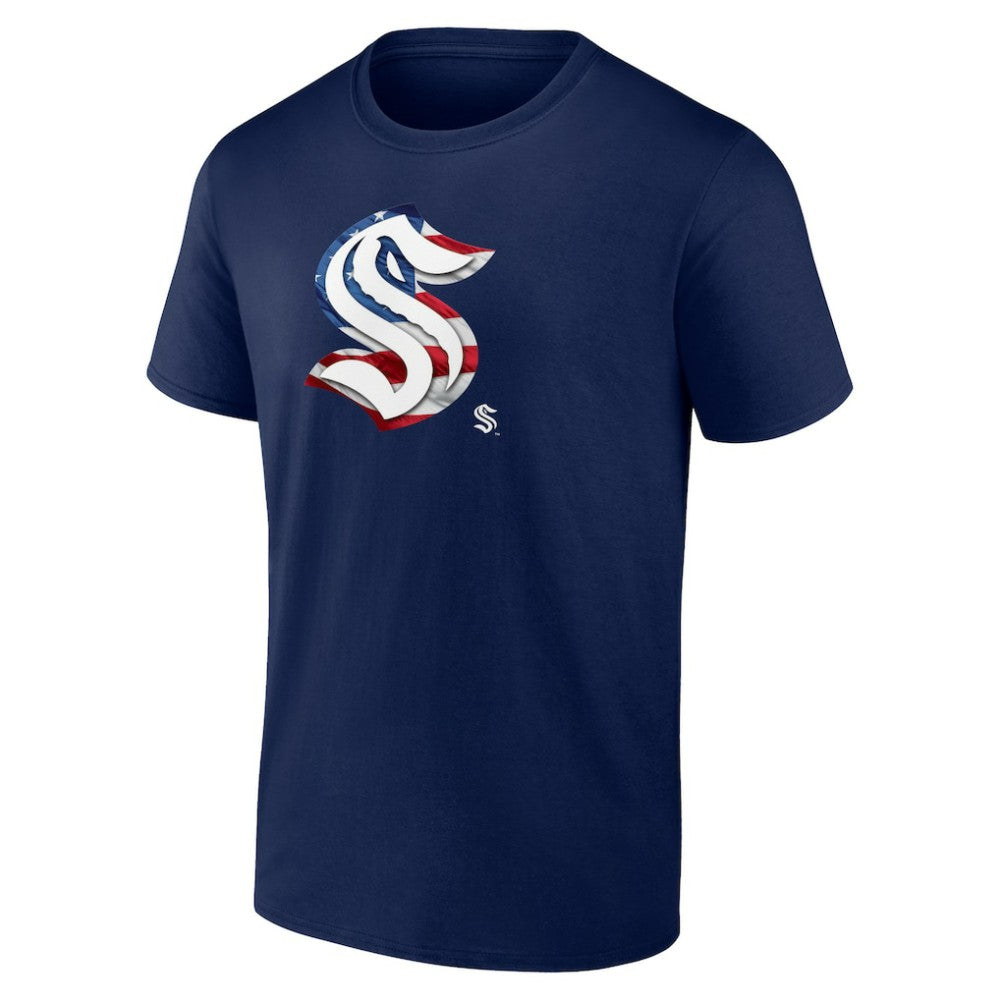 Seattle Kraken Banner Wave T-Shirt -  NHL T-shirts