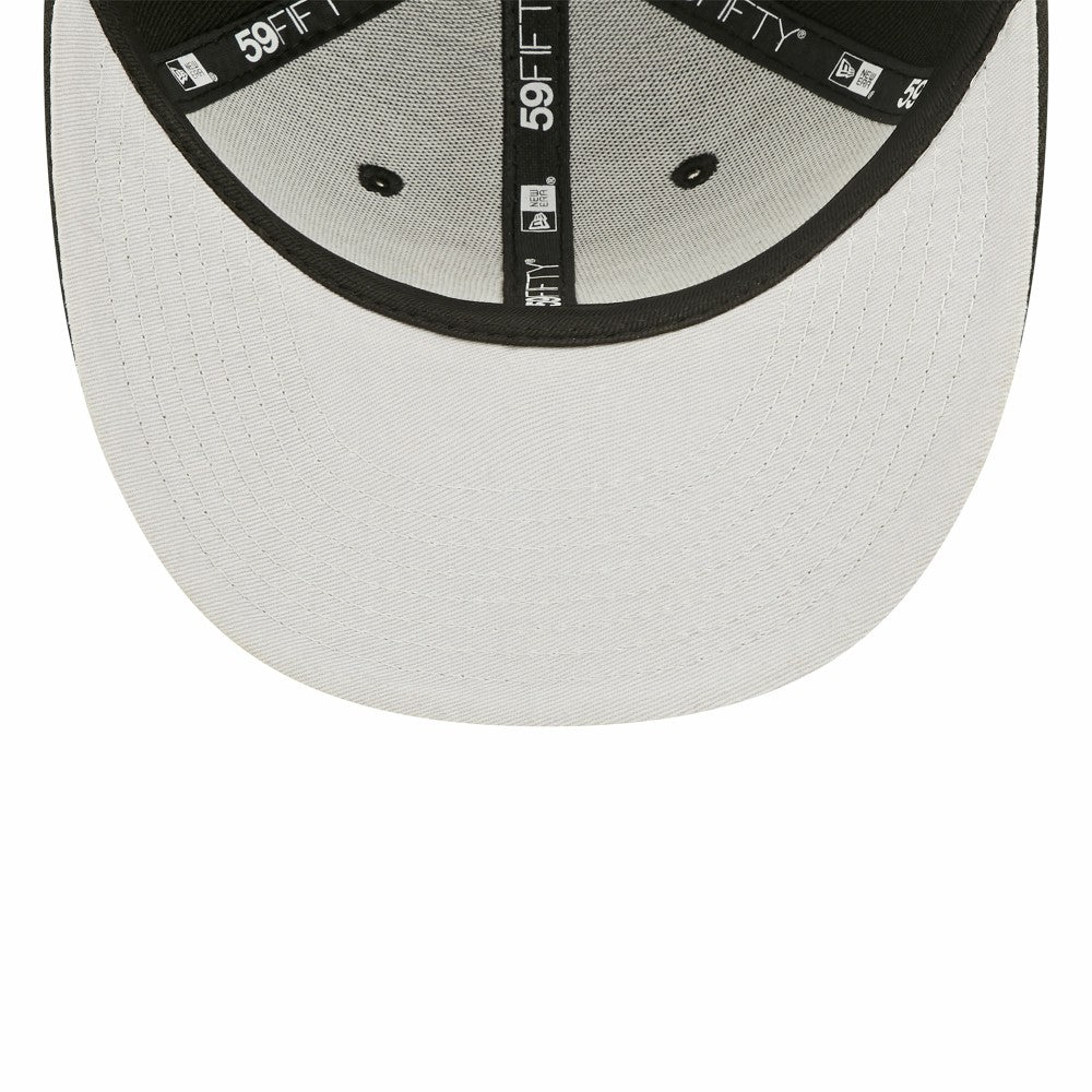 Miami Marlins New Era Black & White Low Profile 59FIFTY Fitted Hat - MLB Hats