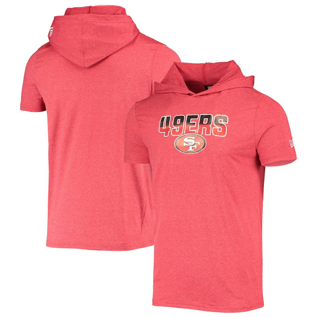San Francisco 49ers Team Brushed Hoodie T-Shirt | NFL New