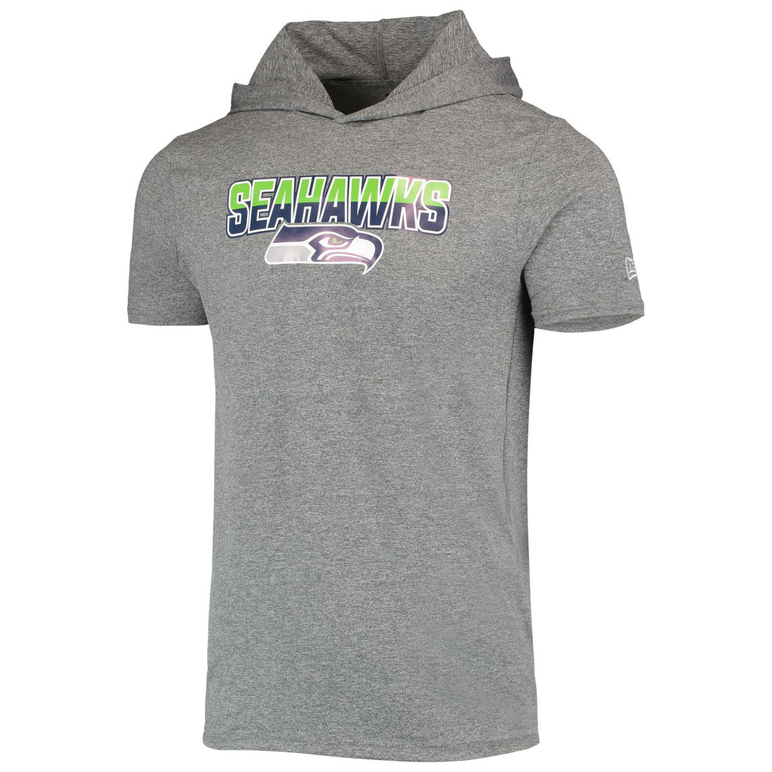 Seattle Seahawks Team Brushed Hoodie T-Shirt | NFL New