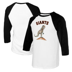 San Francisco Giants Tiny Turnip Youth TT Rex Raglan 3/4 Sleeve T-Shirt - MLB T-shirts